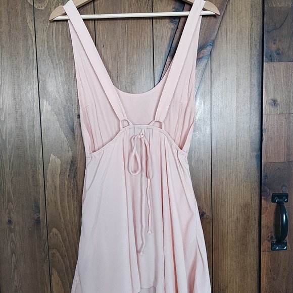 Nasty Gal Sweet Suspense Dress Peach S - Picture 3 of 4